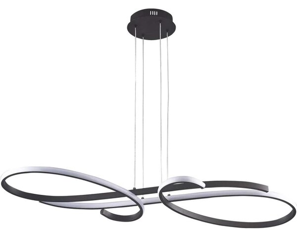 Lampadario LED sospeso su cavo VIOLIN LED/40W/230V, nero