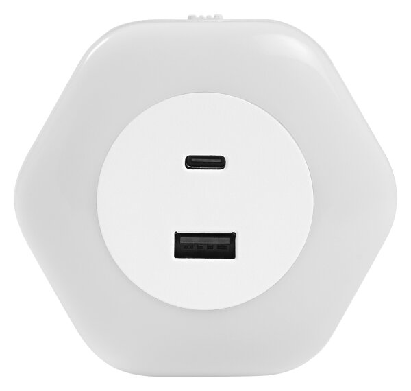 Osram - Lampada orientativa a LED da presa con USB LUNETTA LED/15W/230V
