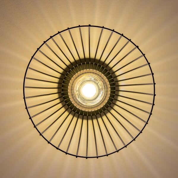 Brilagi - Plafoniera LED CERIA WIRE 1xE27/40W/230V, diam. 21 cm, nera
