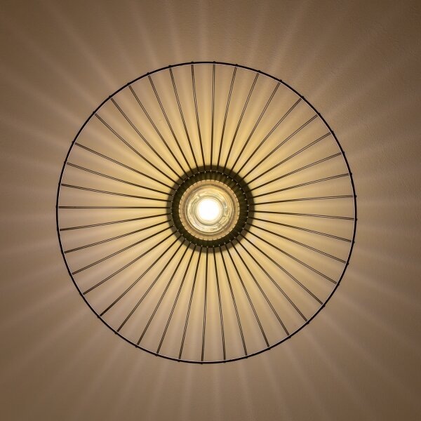 Brilagi - Plafoniera LED CERIA WIRE 1xE27/40W/230V diam. 45 cm nera