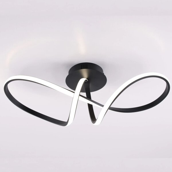 Plafoniera FLAVIA LED/33W/230V 24x61 cm nera