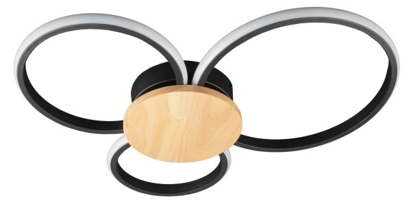 Plafoniera LED SABINA LED/38W/230V legno di caucciù