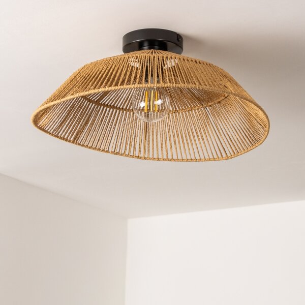 Brilagi - Plafoniera LED CERIA BOHO 1xE27/40W/230V diametro 50 cm marrone