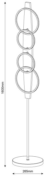 Lampada da terra LED MELISA LED/25W/230V pino