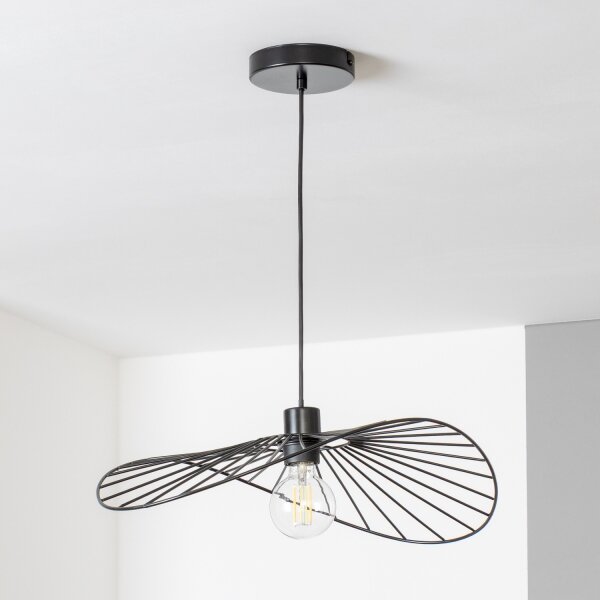 Brilagi - Lampadario LED su cavo CERIA WIRE 1xE27/40W/230V 40x56 cm nero