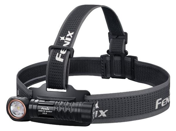 Fenix HM61RV30 - Lampada frontale ricaricabile a LED con intensità regolabile LED/USB 4000 mAh IP68 1800 lm 400 h nero