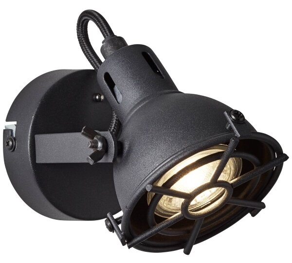 Brilliant - Faretto da parete orientabile JESPER 1xGU10/5W/230V nero