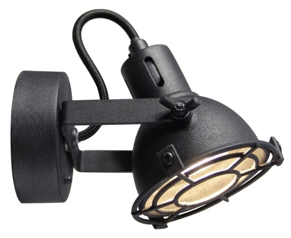 Brilliant - Faretto da parete orientabile JESPER 1xGU10/5W/230V nero