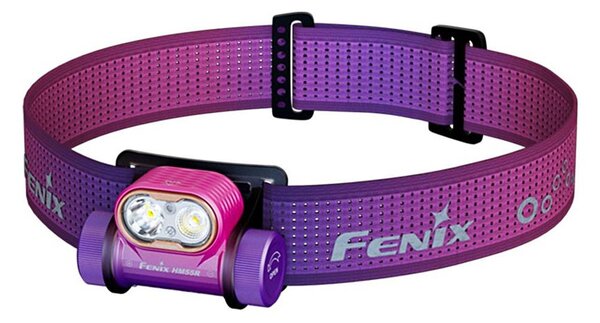 Fenix HM55RNBL-LED Lampada frontale ricaricabile dimmerabile LED/USB 1600mAh IP68 1200lm 141,2h viola