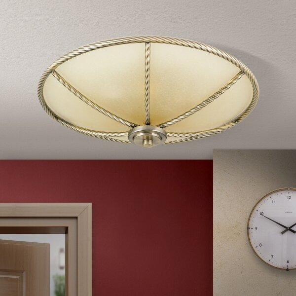 Orion - Plafoniera MAURO 3xE27/60W/230V diam. 42 cm bronzo
