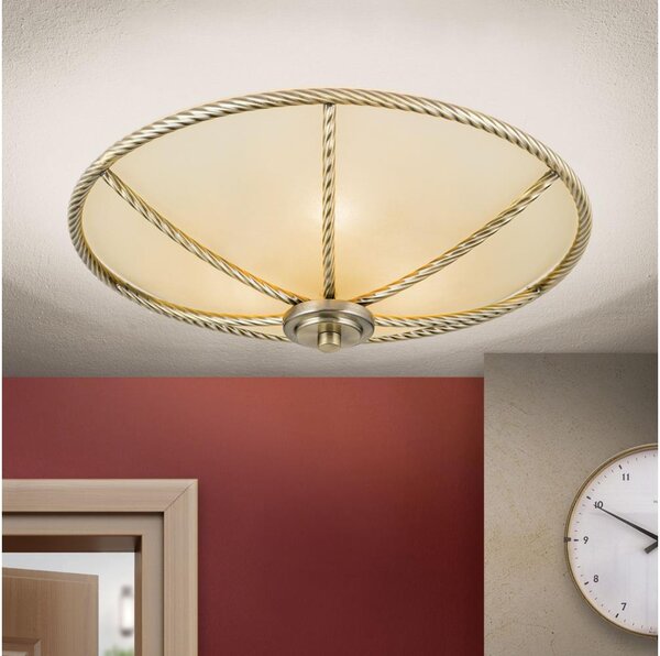 Orion - Plafoniera MAURO 3xE27/60W/230V diam. 42 cm bronzo