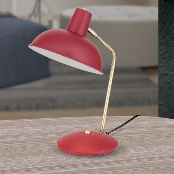 Orion - Lampada da tavolo FEDRA 1xE14/40W/230V rosso/ottone