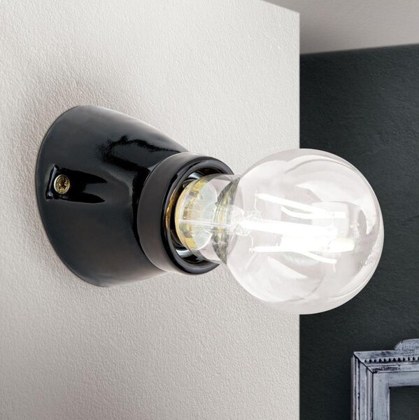 Orion - Applique FROST 1xE27/60W/230V nera