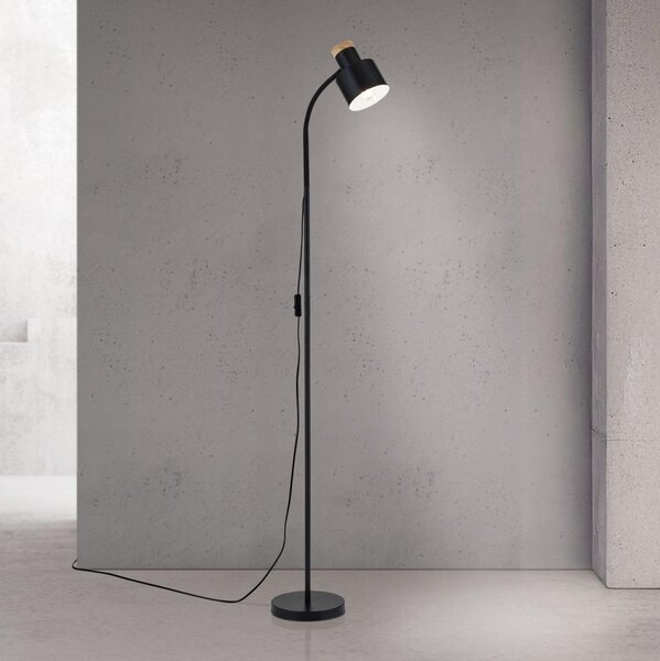 Orion - Lampada da terra GILI 1xE27/40W/230V nera