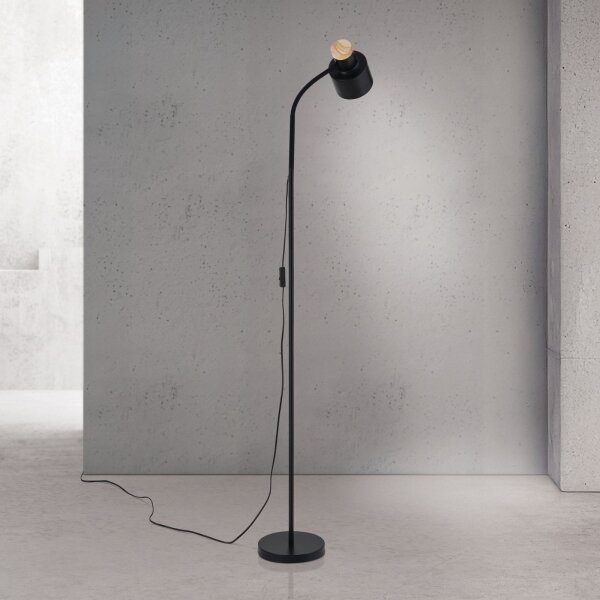 Orion - Lampada da terra GILI 1xE27/40W/230V nera