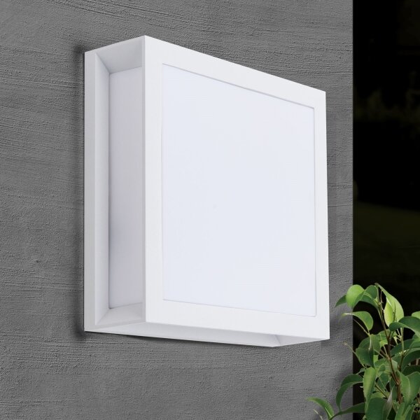 Orion - Lampada da esterno HENRY 2xE27/15W/230V 26x26 cm IP44 bianco