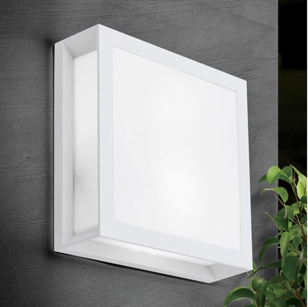 Orion - Lampada da esterno HENRY 2xE27/15W/230V 26x26 cm IP44 bianco