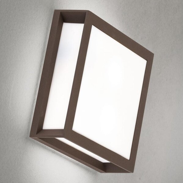 Orion - Lampada da esterno HENRY 2xE27/15W/230V 26x26 cm IP44 marrone