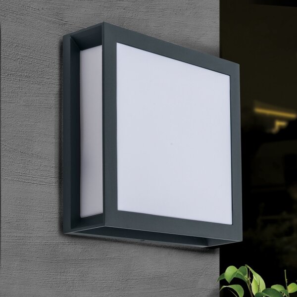 Orion - Lampada da esterno HENRY 2xE27/15W/230V 26x26 cm IP44 antracite