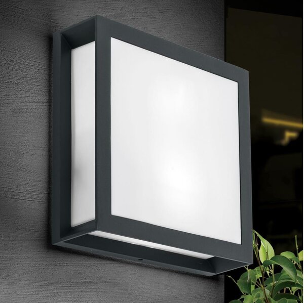 Orion - Lampada da esterno HENRY 2xE27/15W/230V 26x26 cm IP44 antracite