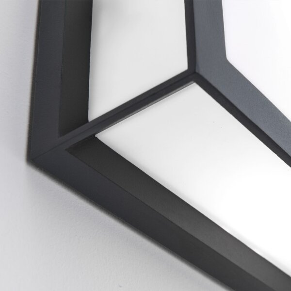 Orion - Lampada da esterno HENRY 2xE27/15W/230V 26x26 cm IP44 antracite