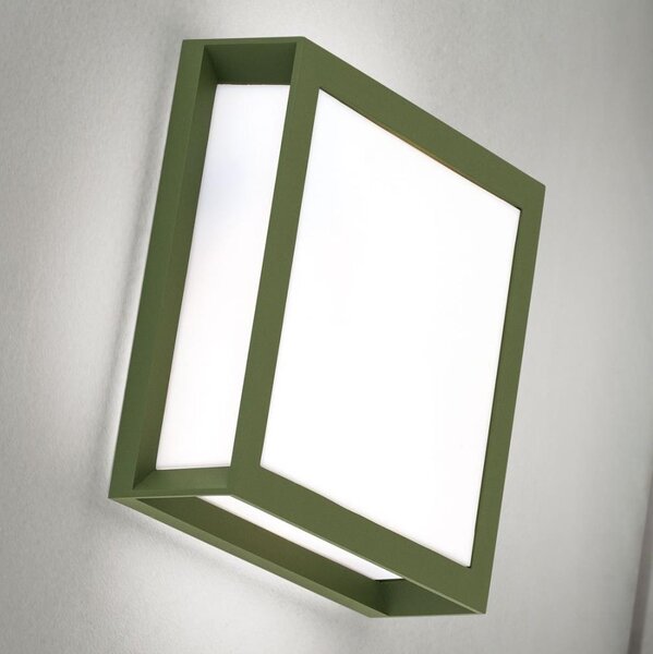 Orion - Lampada da esterno HENRY 2xE27/15W/230V 26x26 cm IP44 verde