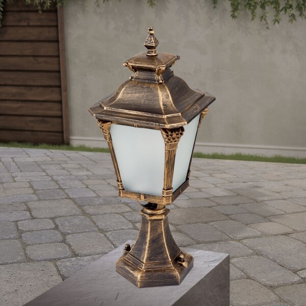Orion - Lampada da esterno AIKO 1xE27/60W/230V 59 cm IP23 bronzo/patina