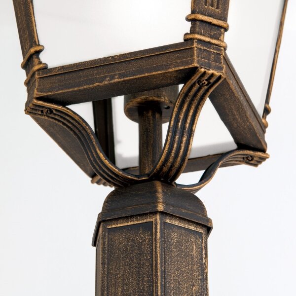Orion - Lampada da esterno AIKO 1xE27/60W/230V 240 cm IP23 bronzo/patina