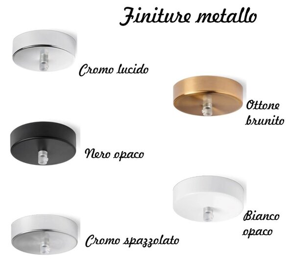Lampadario perenz illumina anima s3 br b 6951b 6952b 8034b e27 led vetri soffiati bianco lucido base bianca - Perenz