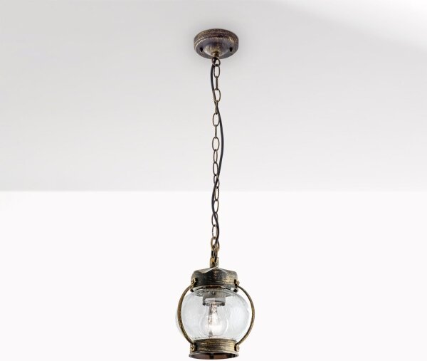 Orion - Lampada da esterno a sospensione TAVERNA 1xE27/60W/230V IP23 bronzo/patina