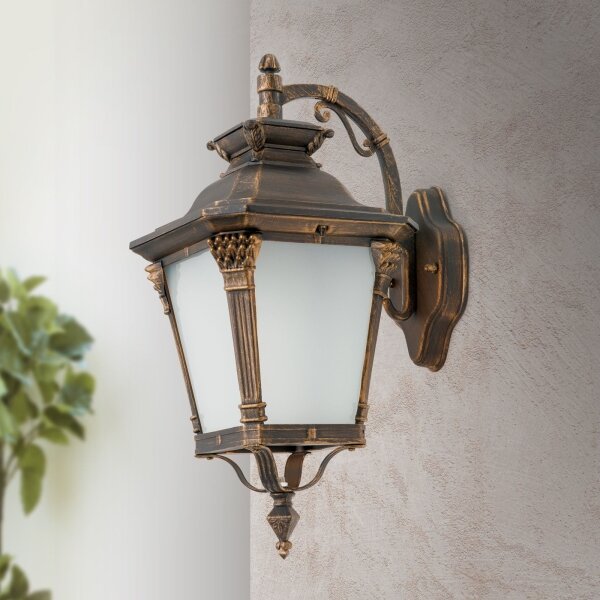 Orion - Lampada da parete per esterni AIKO 1xE27/60W/230V IP23 bronzo/patina