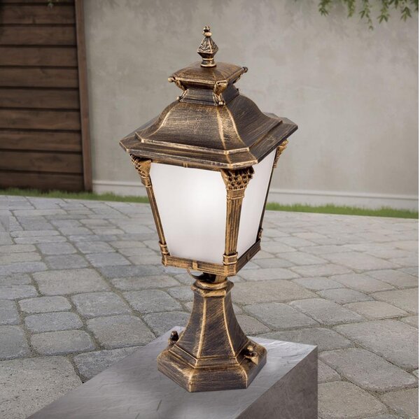 Orion - Lampada da esterno AIKO 1xE27/60W/230V 59 cm IP23 bronzo/patina