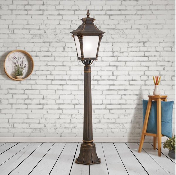 Orion - Lampada da esterno AIKO 1xE27/60W/230V 115 cm IP23 bronzo/patina