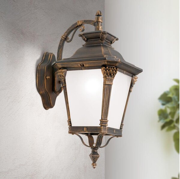 Orion - Lampada da parete per esterni AIKO 1xE27/60W/230V IP23 bronzo/patina