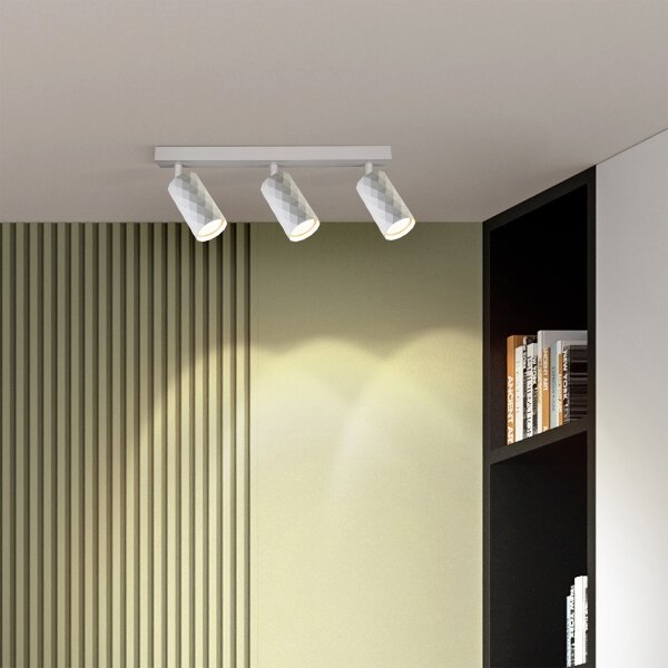 Brilagi - Faretto SELE DIAMANT 3xGU10/30W/230V bianco