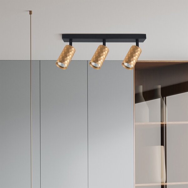Brilagi - Faretto LED RGBW dimmerabile SELE DIAMANT 3xGU10/4,8W/230V, oro