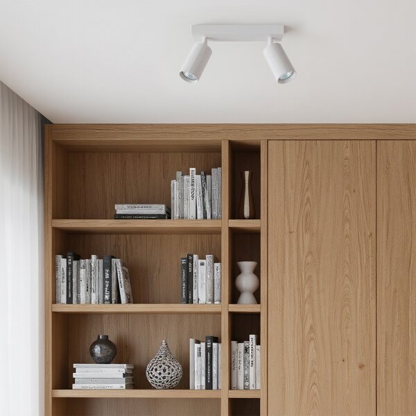 Brilagi - Faretto orientabile SELE MODERN 2xGU10/30W/230V bianco