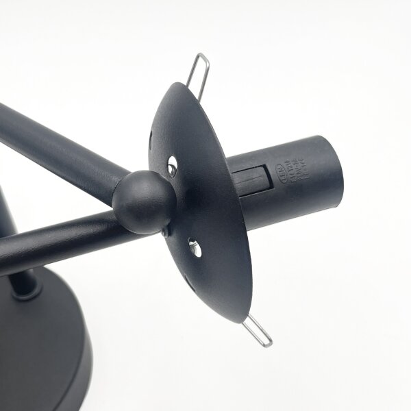 Brilagi - Lampadario a plafone MALIVA 3xE14/15W/230V nero/trasparente