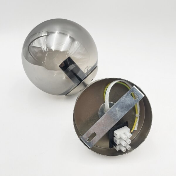 Brilagi - Lampada da parete MALIVA 1xE14/15W/230V cromo opaco/fumé
