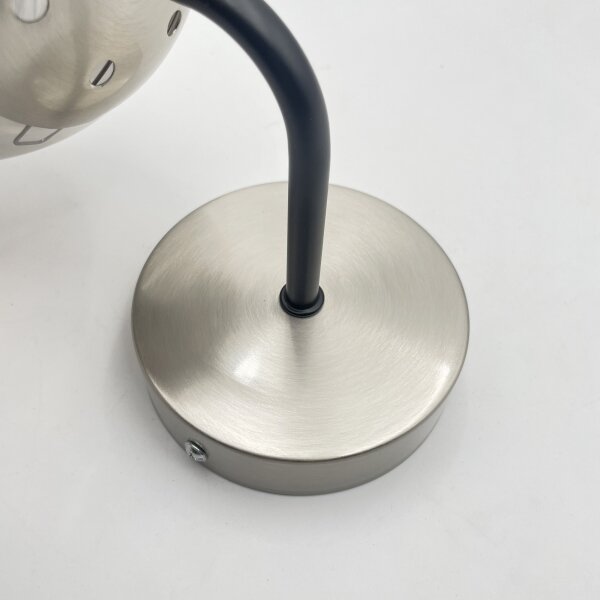 Brilagi - Lampada da parete MALIVA 1xE14/15W/230V cromo opaco/fumé
