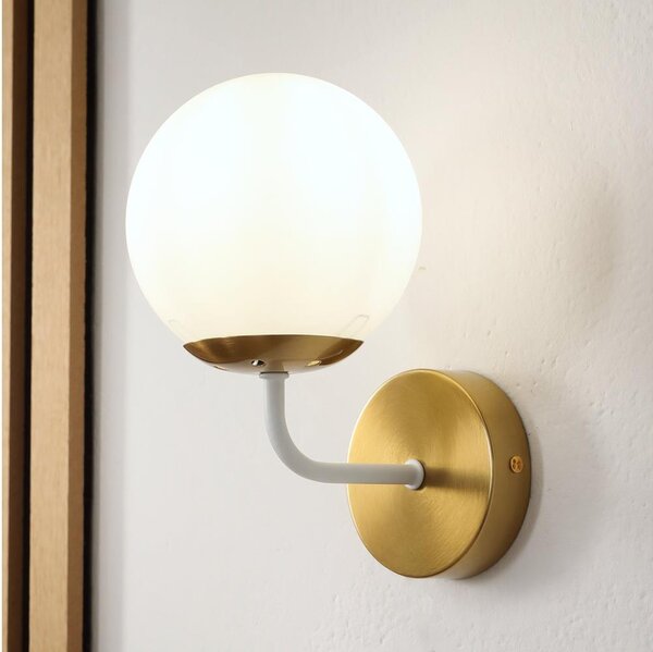 Brilagi - Lampada da parete MALIVA 1xE14/15W/230V dorata/bianca