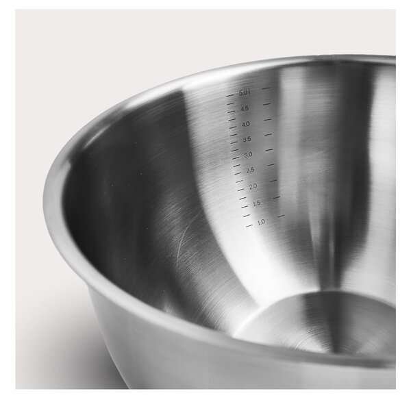 Set di ciotole argentate in acciaio inox 3 pz ø 24 cm Lucca 3.0 – FABINI