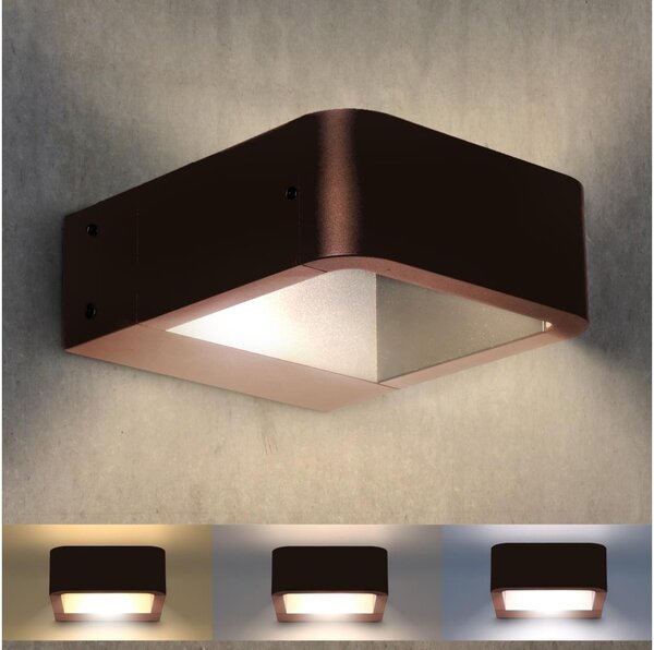 Brilagi - Lampada LED da esterno BARI LED/7W/230V 3000/4000/6000K marrone IP54