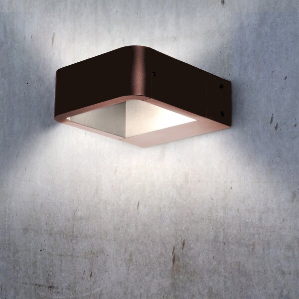 Brilagi - Lampada LED da esterno BARI LED/7W/230V 3000/4000/6000K marrone IP54