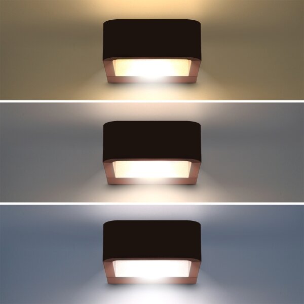 Brilagi - Lampada LED da esterno BARI LED/7W/230V 3000/4000/6000K marrone IP54