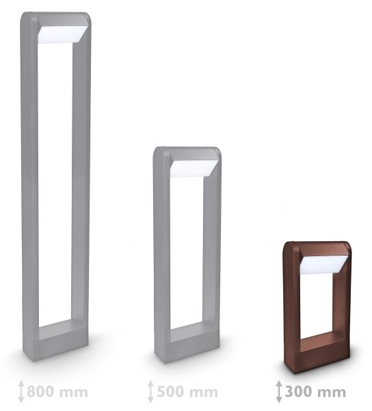 Brilagi - lampada LED da esterno CROTONE LED/7W/230V marrone IP54 30 cm