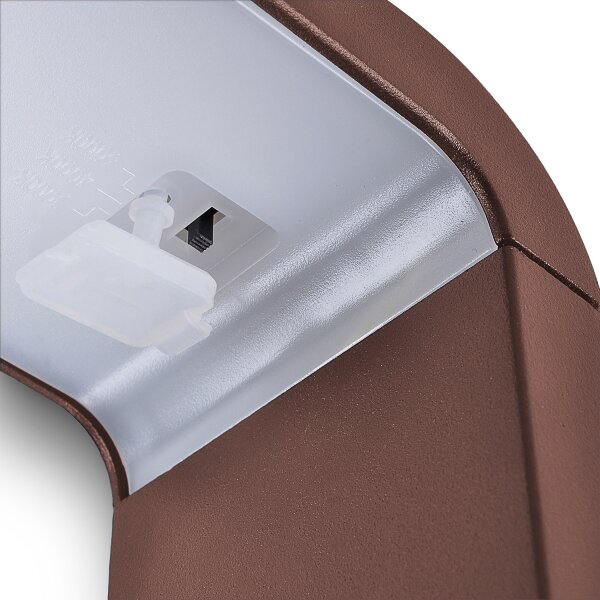 Brilagi - Lampada LED da esterno BARI LED/7W/230V 3000/4000/6000K marrone IP54 80 cm