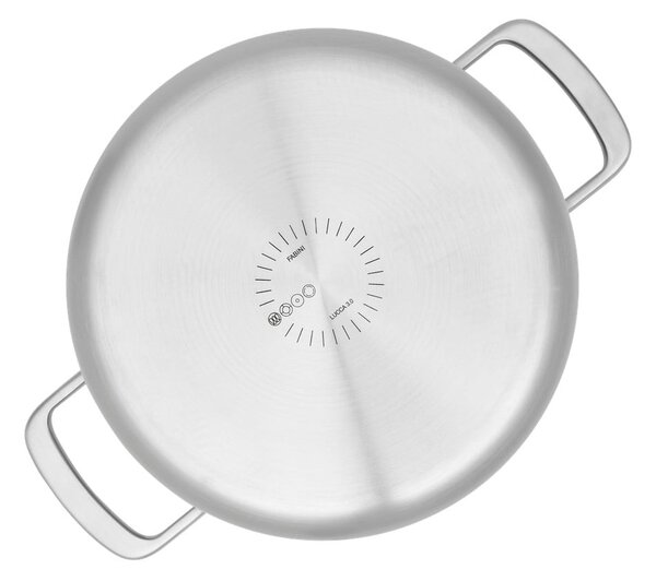 Casseruola in acciaio inox con coperchio incluso per induzione 5,5 l Lucca 3.0 – FABINI