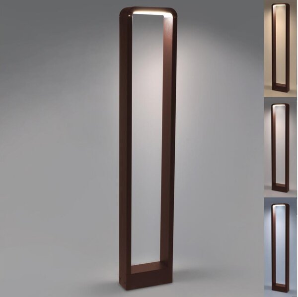 Brilagi - Lampada LED da esterno BARI LED/7W/230V 3000/4000/6000K marrone IP54 80 cm