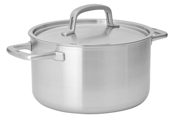 Casseruola in acciaio inox con coperchio incluso per induzione 5,5 l Lucca 3.0 – FABINI